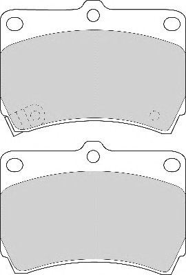 Комплект тормозных колодок, дисковый тормоз FD6533A