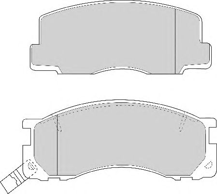 Комплект тормозных колодок, дисковый тормоз FD6669A