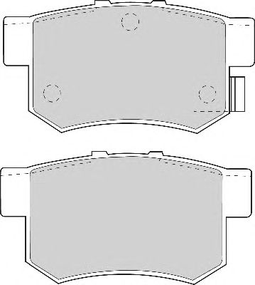 Комплект тормозных колодок, дисковый тормоз FD6625A
