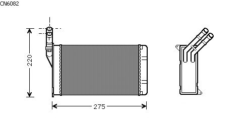 Heat Exchanger, interior heating CN6082