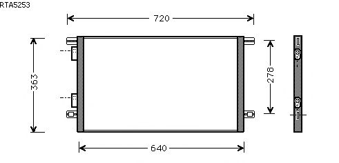 Condensador, ar condicionado RTA5253