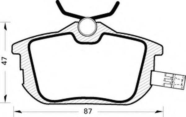 Комплект тормозных колодок, дисковый тормоз 367
