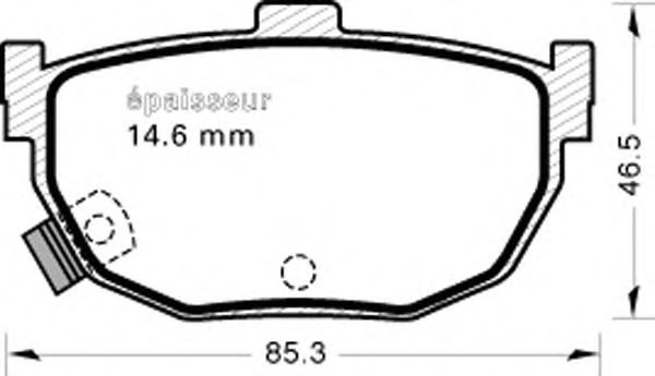 Комплект тормозных колодок, дисковый тормоз 577