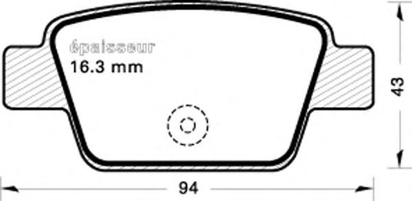 Комплект тормозных колодок, дисковый тормоз 674