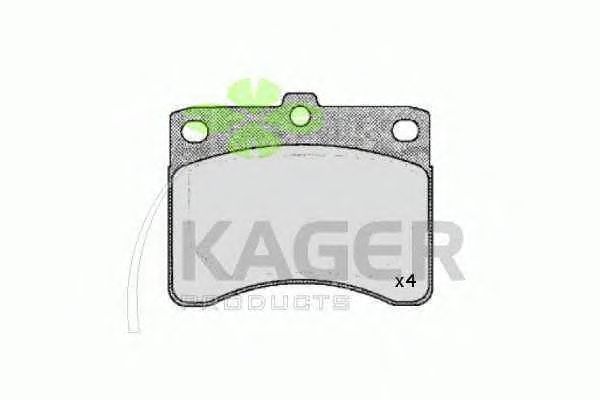 Brake Pad Set, disc brake 35-0207