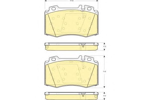 Brake Pad Set, disc brake 6114549