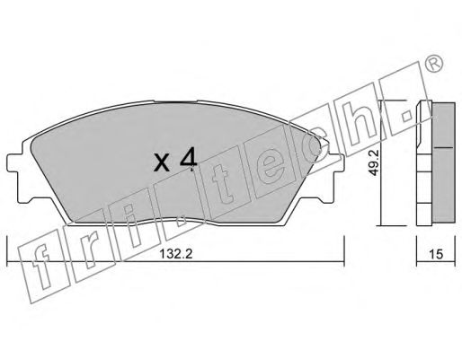 Комплект тормозных колодок, дисковый тормоз 245.0