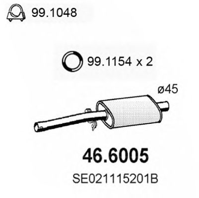 Middle Silencer 46.6005