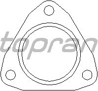 Gasket, exhaust pipe 107 208