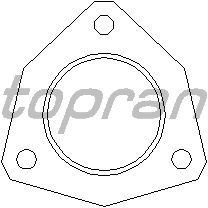 Gasket, exhaust pipe 108 178