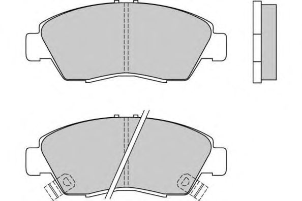 Комплект тормозных колодок, дисковый тормоз 12-0547