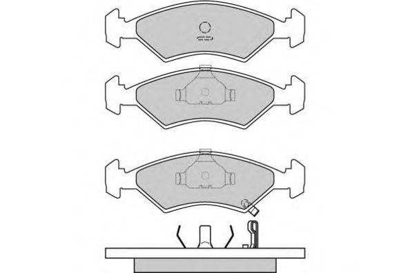 Комплект тормозных колодок, дисковый тормоз 12-0647