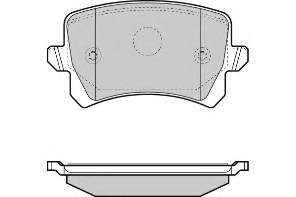 Комплект тормозных колодок, дисковый тормоз 12-1366