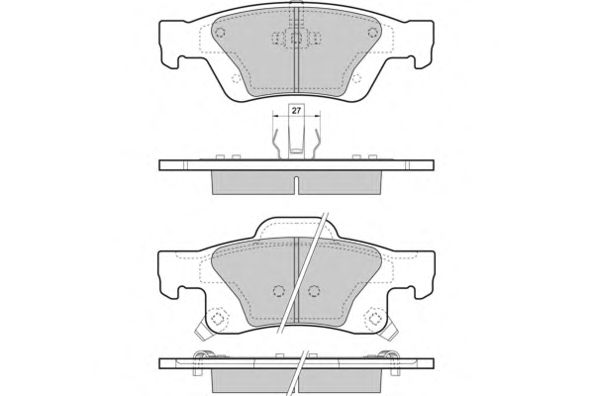 Brake Pad Set, disc brake 12-1461