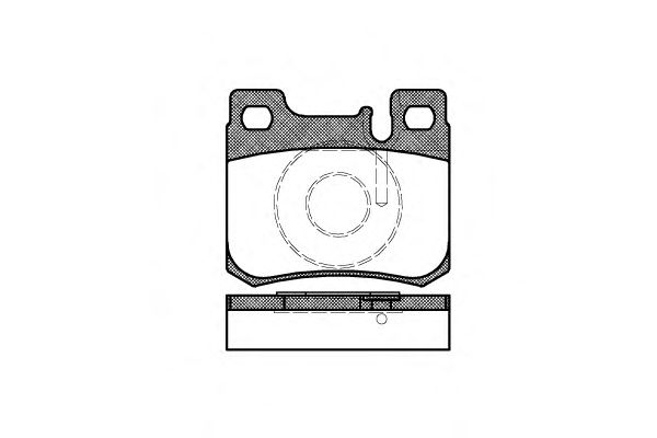 Комплект тормозных колодок, дисковый тормоз P0573.20
