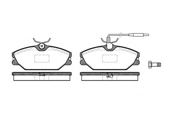 Комплект тормозных колодок, дисковый тормоз P3083.12