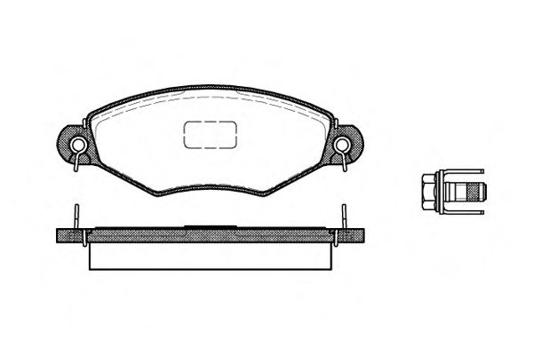 Комплект тормозных колодок, дисковый тормоз P7433.10