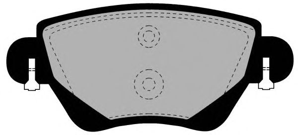 Комплект тормозных колодок, дисковый тормоз PA1296