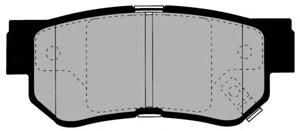 Комплект тормозных колодок, дисковый тормоз PA1348