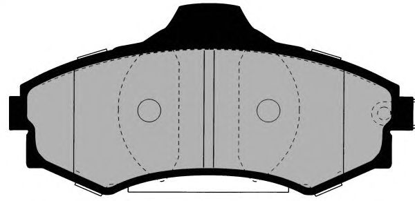 Комплект тормозных колодок, дисковый тормоз PA1354