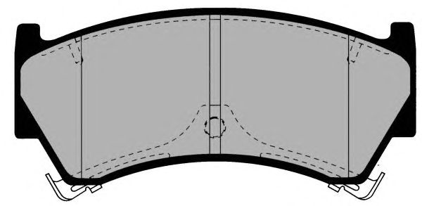 Комплект тормозных колодок, дисковый тормоз PA1377