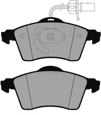 Комплект тормозных колодок, дисковый тормоз PA1464