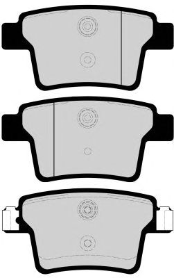Комплект тормозных колодок, дисковый тормоз PA1669