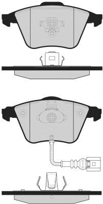 Комплект тормозных колодок, дисковый тормоз PA1681
