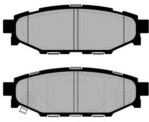 Комплект тормозных колодок, дисковый тормоз PA1736