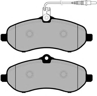 Комплект тормозных колодок, дисковый тормоз PA1762