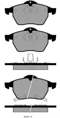 Комплект тормозных колодок, дисковый тормоз PA1848