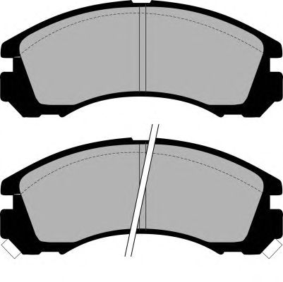 Комплект тормозных колодок, дисковый тормоз PA945