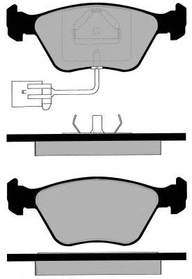 Комплект тормозных колодок, дисковый тормоз PA946