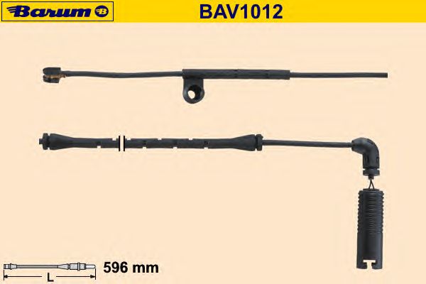 Προειδοπ. επαφή, φθορά υλικού τριβής των φρένων BAV1012
