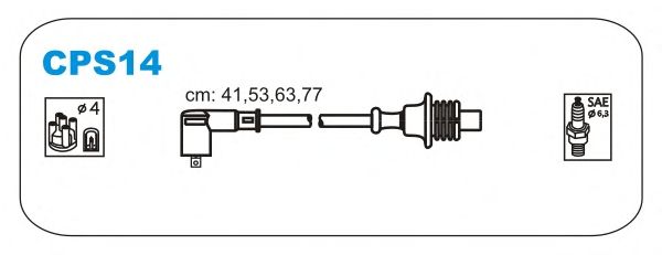 Комплект проводов зажигания CPS14