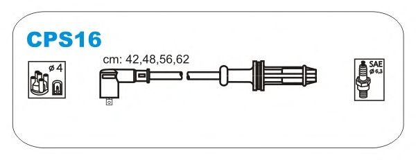 Комплект проводов зажигания CPS16