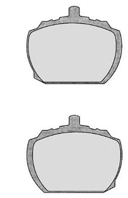 Комплект тормозных колодок, дисковый тормоз 137.0