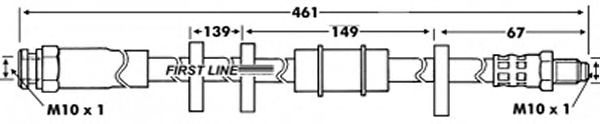 Тормозной шланг FBH6062