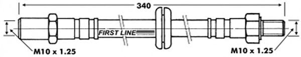 Tubo flexible de frenos FBH6185