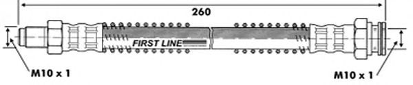 Tubo flexible de frenos FBH6259