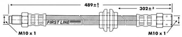 Tubo flexible de frenos FBH6429