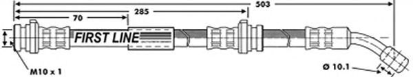 Tubo flexible de frenos FBH6586
