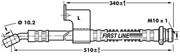 Tubo flexible de frenos FBH7032