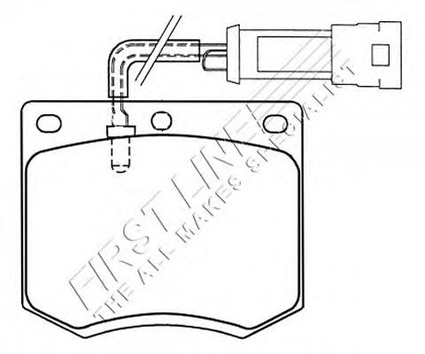 Комплект тормозных колодок, дисковый тормоз FBP1076