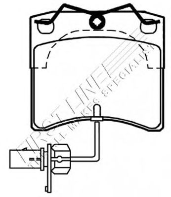 Комплект тормозных колодок, дисковый тормоз FBP3331