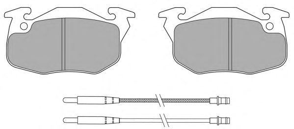 Комплект тормозных колодок, дисковый тормоз FBP-0761