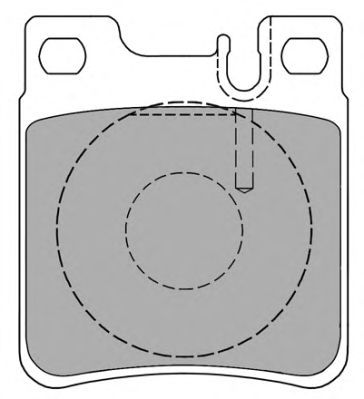Комплект тормозных колодок, дисковый тормоз FBP-1100