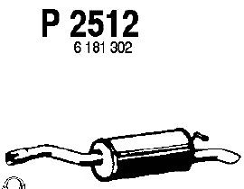 Глушитель выхлопных газов конечный P2512