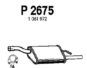 Глушитель выхлопных газов конечный P2675