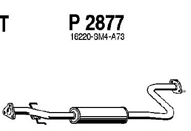 Средний глушитель выхлопных газов P2877